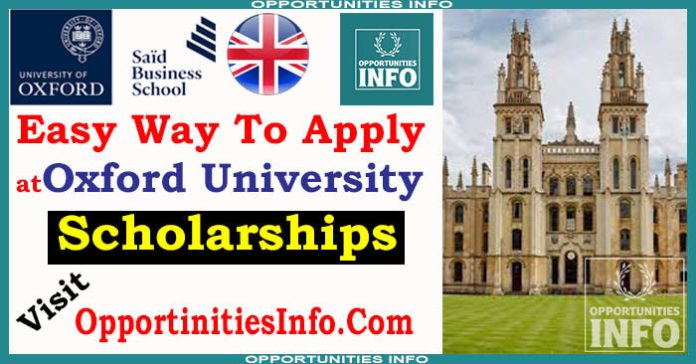 University of Oxford Scholarships