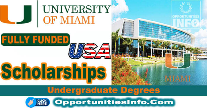 University of Miami Scholarships in USA