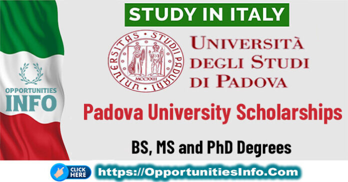 Padova University Scholarships in Italy