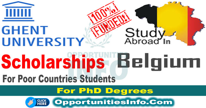 Ghent University Scholarships in Belgium