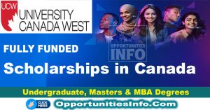 University Canada West Scholarships 2024 in Canada [Fully Funded]