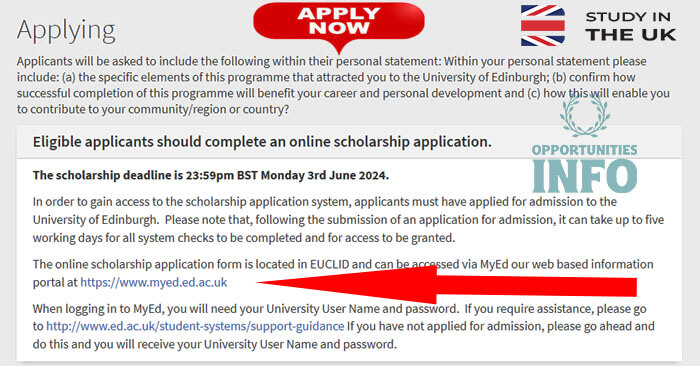 Edinburgh University Scholarships in UK 2024-25 | Free Study in United ...