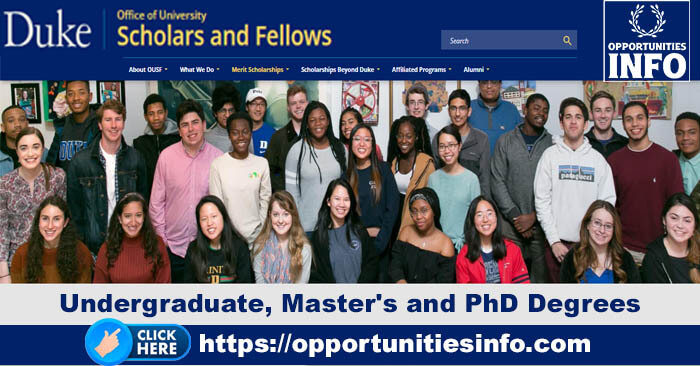 Duke University Scholarships in USA