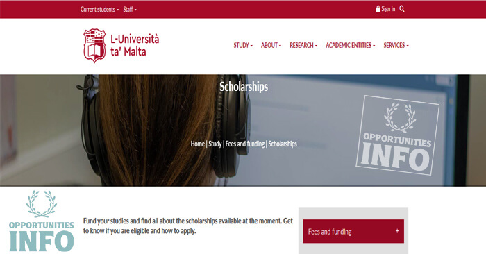 University of Malta Scholarships in Malta