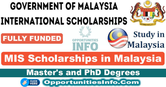 Malaysian Government Scholarships MIS in Malaysia