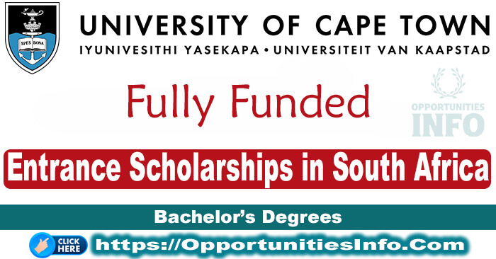 UCT Entrance Scholarships in South Africa