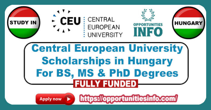 Central European University Scholarships in Hungary