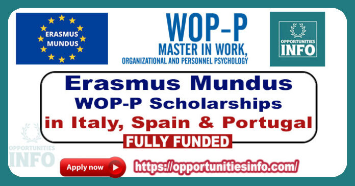 Erasmus Mundus WOP-P Scholarships in Europe