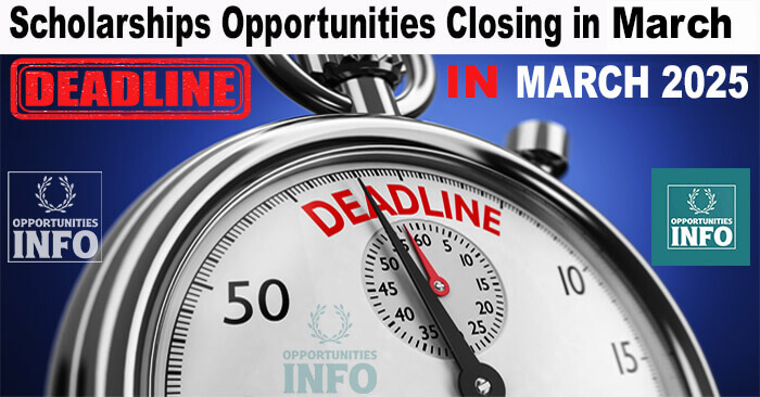 Scholarships with Deadlines in March 2025