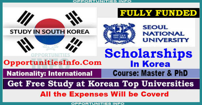 Seoul National University Scholarships in South Korea
