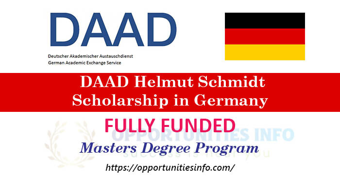 DAAD Helmut Schmidt Scholarships in Germany