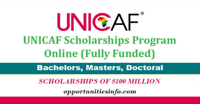 UNICAF Online Scholarships Program in Europe