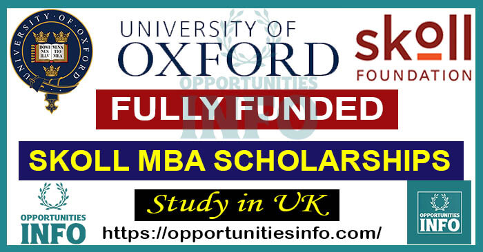 Skoll MBA Scholarships in UK at University of Oxford