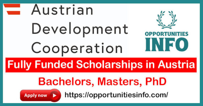 Austrian Government Scholarships [Fully Funded] | Austrian Development Cooperation Scholarships