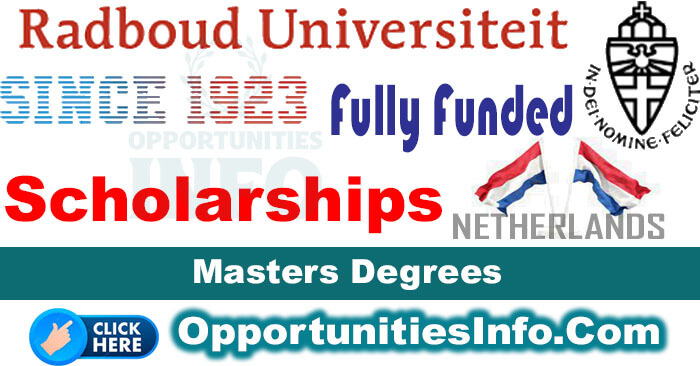 Radboud University Scholarships in Netherlands