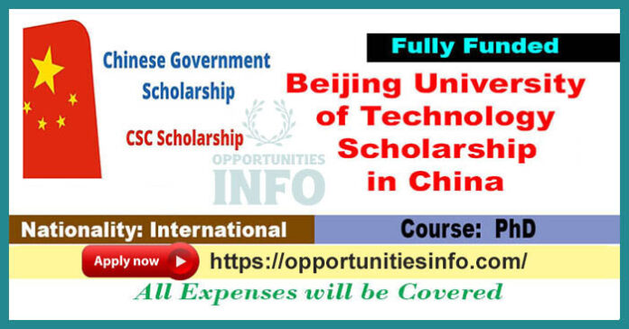 Beijing University of Technology Scholarships in China