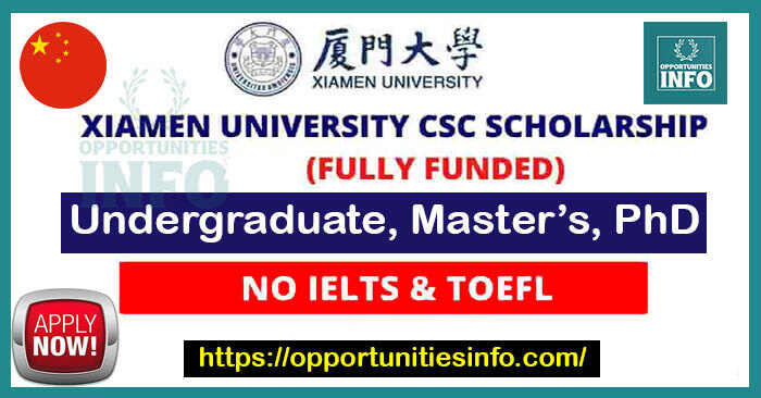 Xiamen University Scholarships in China