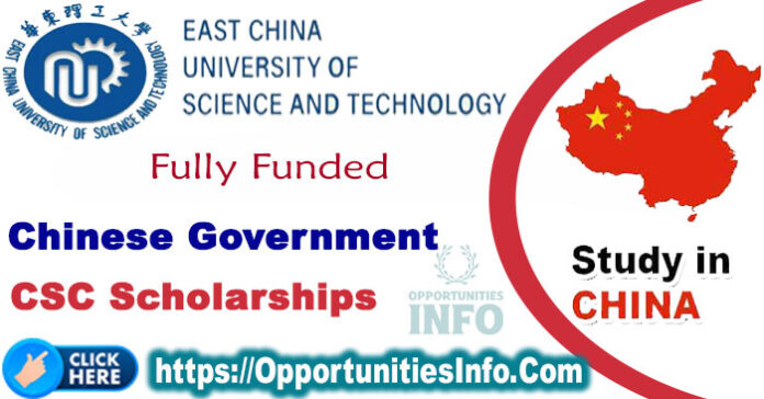 East China University CSC Scholarships in China