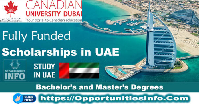 Canadian University Dubai Scholarships 2026-27 in UAE | Free Study in UAE