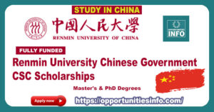 Renmin University CSC Scholarships 2026-27 in China [Fully Funded ...