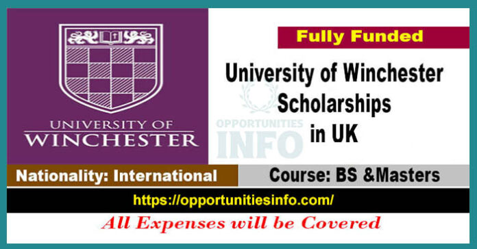 University of Winchester Scholarships in UK