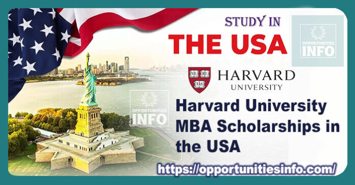 Harvard University MBA Scholarships in the USA
