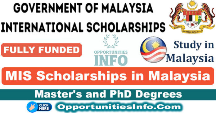 Malaysian Government MIS Scholarships in Malaysia [Fully Funded]