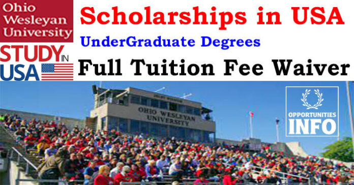 Ohio Wesleyan University Scholarships in the USA