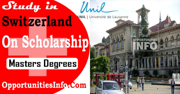 University of Lausanne Scholarships in Switzerland