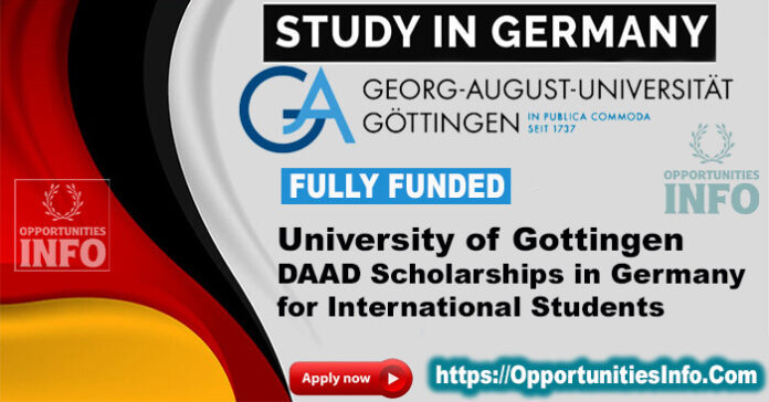 University of Gottingen DAAD Scholarships in Germany