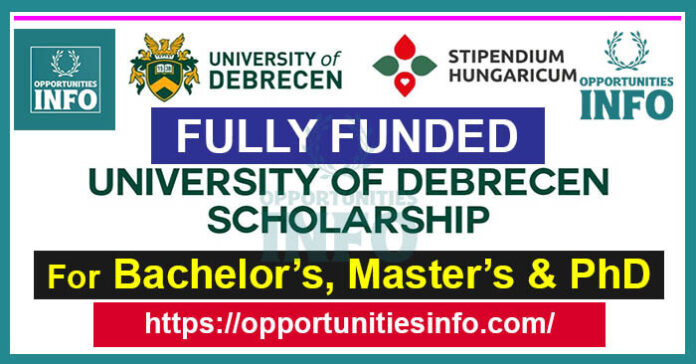 University of Debrecen Scholarships in Hungary
