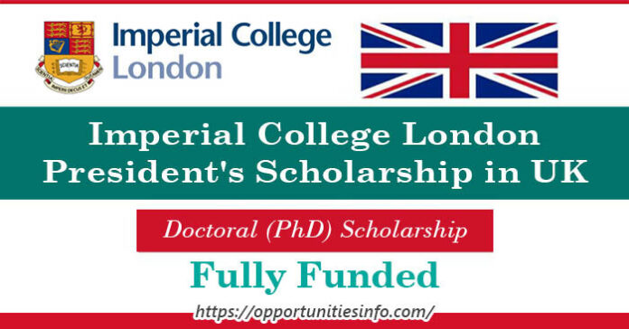 Imperial College London Scholarships in UK